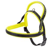 Ferplast Pettorina Cane SPORT DOG, Pettorina Cane Taglia Media, Pettorina Svedese, Imbottitura Soffice, Cuciture riflettenti, Chiusura con Clip a Scatto, Etichetta per nome dell'animale, Giallo