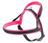 Ferplast Pettorina Cane SPORT DOG, Pettorina Cane Taglia Media, Pettorina Svedese, Imbottitura Soffice, Cuciture riflettenti, Chiusura con Clip a Scatto, Etichetta per nome dell'animale, Fucsia