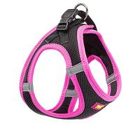 Ferplast Pettorina Cane Taglia Media KAORI M, Pettorina Cane Traspirante, Imbottita e Regolabile, Facile da Indossare, Bordi Riflettenti, Torace 44-48 cm. Rosa