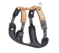 Ferplast Pettorina vera pelle naturale cani cane imbottita borchie GIOTTO LUXOR BEIGE P