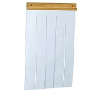 Ferplast Puerta para casetas de Exterior de Perros Modelos Domus Large, BAITA 80 y Canada 4, PVC Transparente contra la Lluvia, el Viento y el frío, Negro, 32 x h 52 cm