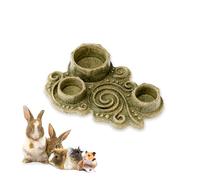 Ferplast Snack Natural para Roedores, Hámsters, Cobayas y Conejos, Favorece la Higiene Dental, Estimula el Juego y Ofrece Sabor y Bienestar Diario, en Forma de Bol