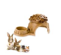 Ferplast Snack Natural para Roedores, Hámsters, Cobayas y Conejos, Favorece la Higiene Dental, Estimula el Juego y Ofrece Sabor y Bienestar Cada Día, en Forma de Caseta