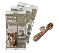 Ferplast Snack Perro Natural para Perro Higiene Oral contra el Mal Aliento con Algas Ascophillum Kit de 3 Paquetes 186g