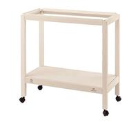 Ferplast Stand Giulietta 5, soporte de madera para jaula, 69x34,5x70 cm | Base con estante inferior y 4 ruedas para la jaula Ferplast Giulietta 5; práctica para ordenar los accesorios