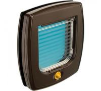 Ferplast swing door puerta de plástico castaño para gatos