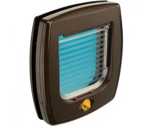 Ferplast swing door puerta de plástico castaño para gatos