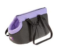 Ferplast Transportín Gato Bolsa, transportín para Perros, Mochila para Perros, Asas Ajustables, Correa de Seguridad, Lavable a 30°, máximo 8 kg, 43 x 24 x h 24 cm, Lila