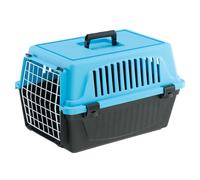 Ferplast Transportín Gato, Transportín Perro Pequeño y Gatos de hasta 5 Kg, Puerta de Hierro Plastificado, Ranuras de Ventilación, 32,5 x 48 x h 29 cm, Transportín Mascotas Rígido Atlas 10 EL