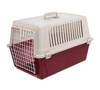 Ferplast Transportín Gatos, Transportín Perro Mediano Pequeño y Gatos hasta 15 Kg, Puerta de Hierro Plastificado, Ranuras de Ventilación, 40 x 60 x h 38 cm, Transportín Mascotas Rígido Atlas 30 EL