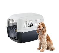 Ferplast Transportín Perro Clipper 4, IATA, Transportín para Perros Medianos MAX 20 Kg, Transportín Rígido, Viaje Mascotas Coche Avión Tren, 71 x 50 x h 51 cm, Puerta de Acero, Cierre Seguro