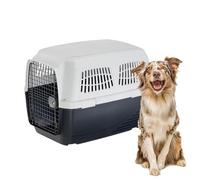 Ferplast Transportín Perro Clipper 5, IATA, Transportín para Perros Medianos MAX 30 Kg, Transportín Rígido, Viaje Mascotas Coche Avión Tren, 87 x 57 x h 60 cm, Puerta de Acero, Cierre Seguro