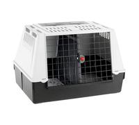 Ferplast Transportín Perro Coche, Atlas Car 100, Puerta Corredera Doble con Cerradura de Seguridad, Alfombrilla de Drenaje incluida, L 100 x W 60 x H 66 cm. MAX 40 Kg.