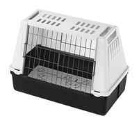 Ferplast Transportín Perro Coche, Atlas Car Mini, Puerta Corredera Doble, Alfombrilla de Drenaje incluida, L 72 x W 41 x H 51 cm. - MAX 10 Kg.