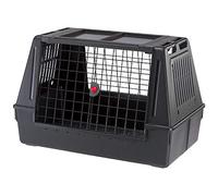 Ferplast Transportín Perro Coche Atlas Car Scenic 100, Extra Visibilidad, Puerta Corredera Doble Cerradura de Seguridad, Alfombrilla de Drenaje incluida L 100 x W 60 x H 66 cm. MAX 40 Kg.
