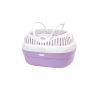 Ferplast Trasportín para Conejos, Conejillos de Indias y Ratones ALADINO Large Jaula de Viaje para roedores y Conejos, Plástico, Rejillas de ventilación, Cómoda asa, 36 x 26 x h 23 cm Fucsia