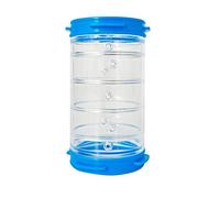Ferplast Tubo de Juego de Jaula de hámster | Túnel Recto de 4 Pulgadas, 4.3 L x 2.4 Pulgadas de diámetro, Transparente (84812099US1)