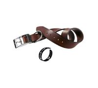 Ferplast Vip Collar de Cuero Marrón Oscuro para perros