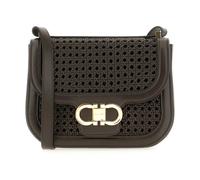 Ferragamo - Bolso bandolera Double Gancini North-South - Bags - Mujer - Marrón - ONE SIZE -