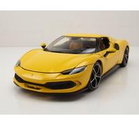 Ferrari 296 Gtb Amarillo Coche a Escala 1:18 Bburago