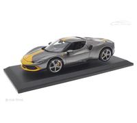 Ferrari 296 Gtb Assetto Fiorano 2022 Gris Met Amarillo Bburago 1:18 18-16017G