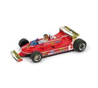 Ferrari 312 T5 G.Villeneuve 1980 #2 5th Monaco Gp + Piloto 1:43 Modelo R577CH