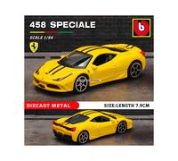 Ferrari 458 (1:64) Ferrari 488 458 F12 296 GTB F40 F50, coche de lujo de aleación, modelo de coche de
