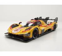 Bburago - Ferrari 499P 24H LMS Hypercar 2025#83, Coche de fundición a presión a Escala 1:24, réplica Detallada del campeón de Le Mans, Puertas Que se abren, Licencia Oficial de Ferrari, 3+