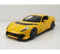 Ferrari 812 Competizione 2021 Amarillo 1:18 Modelo Coche Bburago Die-Cast