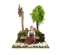 Ferrari & Arrighetti Accesorios Belén: Mujer sentada con farola de 3,5 V - Colección Bertoni