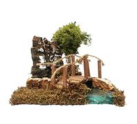 Ferrari & Arrighetti Accesorios para el Belén: Tramo de Río con Puente para Belén - Colección Bertoni