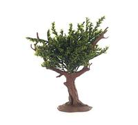 Ferrari & Arrighetti Árbol de Belén con Hojas Verdes, Bertoni Accesorios para Belenes, Árbol Paisaje de Belén en Miniatura, Plástico, Verde y Marrón, 5 x 4 x 14 cm