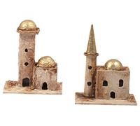 Ferrari & Arrighetti Casitas Árabes o Morunos para Decorar el Belén (2 módulos) - Pesebres Bertoni (Paquete de 2 Piezas)