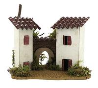 Ferrari & Arrighetti Casitas con Tejas para la escenografía del Belén - Pesebres Bertoni