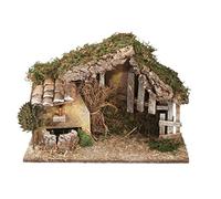 Ferrari & Arrighetti Portal de Belén con Fuente eléctrica para Figuras del Nacimiento 10 cm - Pesebres Bertoni