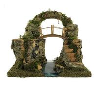 Ferrari & Arrighetti Tramo de río con Arco de Piedra para el Belén - Colección Bertoni