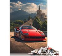 Ferrari F40 Rompecabezas Imposible,desafío para Adultos Entretenimiento Creativo 1000 Piezas Obra De Arte De Juego De para Adultos Y Niños 1000pcs (75x50cm)