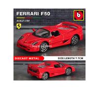 Ferrari F50 1:64 - Ferrari 488 458 F12 296 GTB F40 F50 - Coche de lujo de aleación, modelo de coche