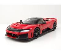 2024 Ferrari F80 Rojo con Llantas Negras 1:18 Bburago Signature Series 18-16918