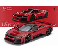 2024 Ferrari F80 Rojo con Llantas Negras 1:18 Bburago Signature Series 18-16918