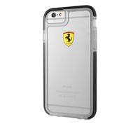 Ferrari FECI016 - Funda TPU para Apple iPhone 6/6s, Color Negro Transparente