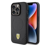 Ferrari FEHMP15LPTEK - Carcasa rígida para iPhone 15 Pro de 6,1 pulgadas, color negro