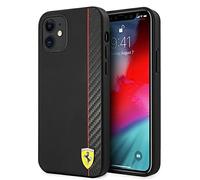 Ferrari FESAXHCP12SBK - Carcasa para iPhone 12 Mini de 5,4", Color Negro
