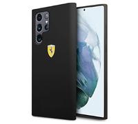 Ferrari FESSIHCS22LBK - Carcasa de Silicona para S22 Ultra S908, Color Negro