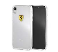 Ferrari FESTRHCPI61TR - Carcasa rígida a prueba de golpes para iPhone XR, transparente