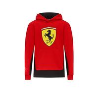 Ferrari hoodie, big shield, red 164