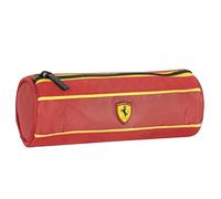Ferrari Kids - Estuche escolar oficial Ferrari, estuche cilíndrico ligero y compacto, fácil de transportar y guardar en la mochila, con práctico cierre de cremallera, 22 x 8 cm, rojo Rudy, Rojo Rudy,