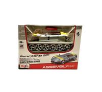 Ferrari Monza Plata/Yellow Die-Cast Metal 1:12 Modelo Kit 39140 Maisto