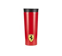 Ferrari Scuderia, Botella de agua Race 2021, acero cepillado, 460 ml, producto oficial