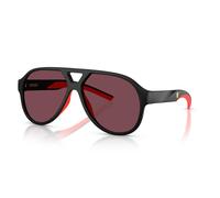 Scuderia Ferrari Unisex FZ6014U 504/1E Gafas de sol Inyectado Negro Rojo Piloto Normal